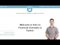 Python Tutorial Fundamental Financial Concepts