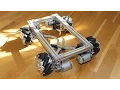 Mecanum wheel robot base - track stability test