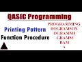 QBASIC Function Procedure Pattern Printing Program