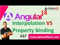 interpolation vs Property binding Data Binding in Angular Angular 18 Tutorials in Hindi