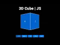 Code Interactive 3D Cube HTML CSS JS mzcode01