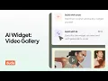 Build a reusable gallery widget using AI