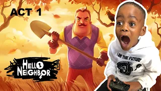 hello neighbor act 1 gameplay walkthrough by dj arch jnr