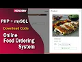 Online food ordering system in php Food order website free source code Restaurant Website in php