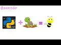 Bee Drawing Using Python Turtle Library