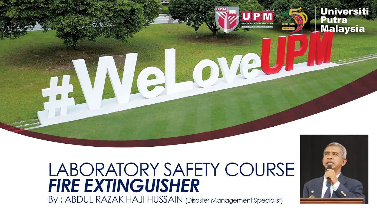 LABORATORY SAFETY COURSE : FIRE EXTINGUISHER