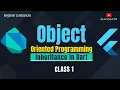 Object Oriented Programming OOP in Dart Flutter Inheritance Class 1