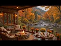 Lagu Soothing Autumn Piano Music \u0026 Rain Sounds for Studying 🍂 Autumn Morning at a Cabin by the Lake