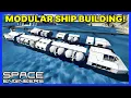 MODULAR SHIP BUILDING DESIGN - SPACE ENGINEERS Survival