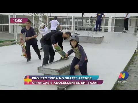Projeto "Vida no Skate" atende crianças e adolescentes em Itajaí