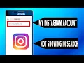 How To Fix My Instagram Account Not Showing in Search easy tutorial