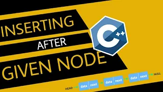 INSERTING NEW NODE AFTER A GIVEN NODE LINKED LIST DSA