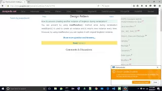 How to prevent creating another instance of Singleton during serialization javapedia net