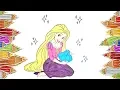 Disney Princess - Rapunzel Tangled Coloring Book Pages Colouring Pages for Kids