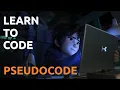 PSEUDO CODE Learn to PROGRAM part 2 introduction to the programming CONCEPTS for BEGINNERS