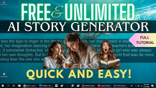 Free and Unlimited AI Story Generator Full Tutorial