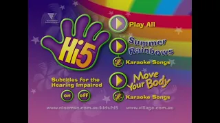 hi 5 summer rainbows move your body roadshow entertainment dvd full menu walkthrough