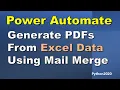 Power Automate How To Create PDFs From Excel Data Word Template Power Automate PDF Creation