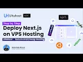 How to Deploy Node js Next js Application on a VPS Ubuntu Server using UltaHost Secure Cheap