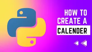 Create a calendar using python 2022