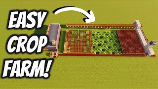 How To Build An Easy Automated Crop Farm Using The Create Mod