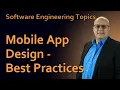Software Engineering - 59 Mobile App Design