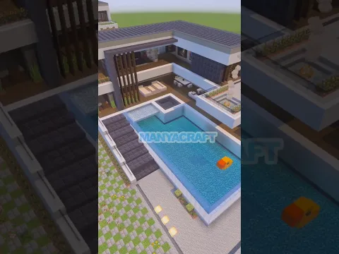 Minecraft: Como construir uma mansão moderna | MANYACRAFT #minecraft