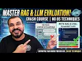 Mastering LLM Chatbots And RAG Evaluation Crash Course