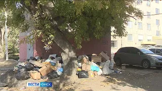 В Омске на улице Волочаевской образовалась стихийная свалка
