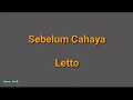 Download Lagu Letto - Sebelum Cahaya (Lirik)