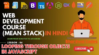 Looping through Objects in JavaScript Complete MEAN Stack Web Development in Hindi