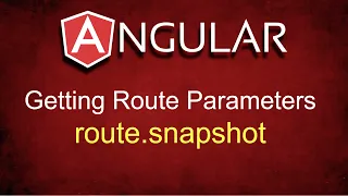 Angular Getting Route Parameters via route snapshot