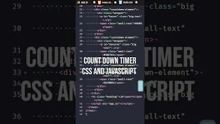 Count down timer CSS AND JAVASCRIPT animated timer