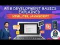 Web Development Basics Explained HTML CSS JavaScript Full Guide for Beginners Lecture 1