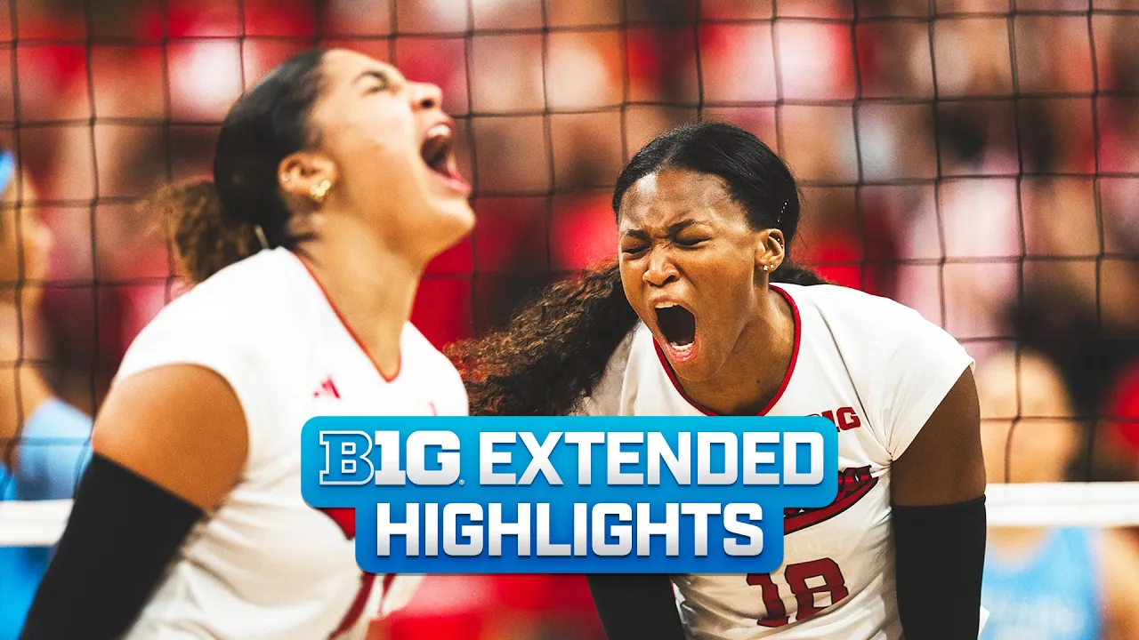 Florida Gulf Coast at Nebraska | Extended Highlights | Big Ten Volleyball | 09/20/2026