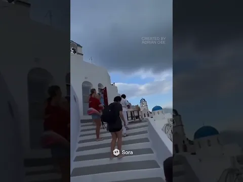 SANTORINI, GREECE TSUNAMI!!
