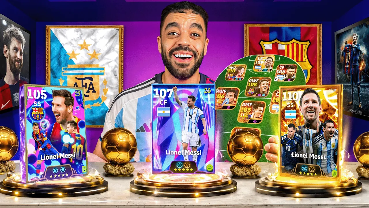 تحدي تسجيل الاهداف بكل نسخ بميسي التاريخيه فقط🔥🤯 |efootbal 2027