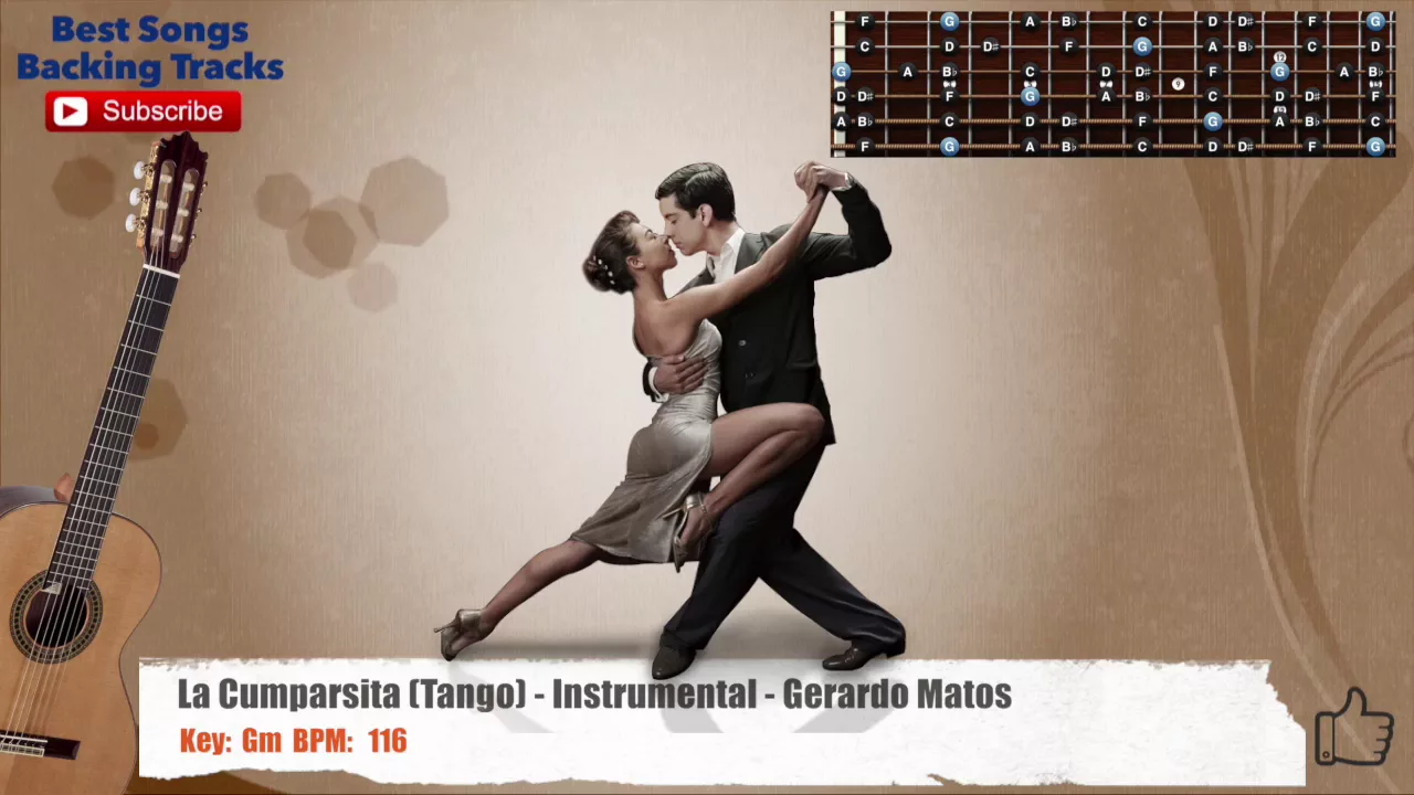 🎸 La Cumparsita (Tango) - Instrumental - Gerardo Matos Guitar Backing Track 🎸 La Cumparsita (Tango) - Instrumental - Gerardo Matos Guitar Backing Track