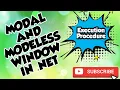 Modal and Modeless Dialog Demo in NET