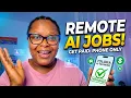 Remote AI Training Jobs Hiring Now Beginner Friendly
