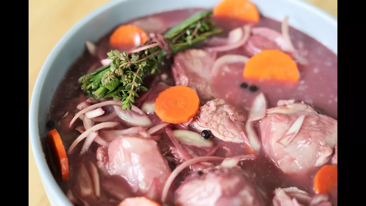 Red Wine Marinade (For Coq Au Vin And Boeuf Bourguignon)