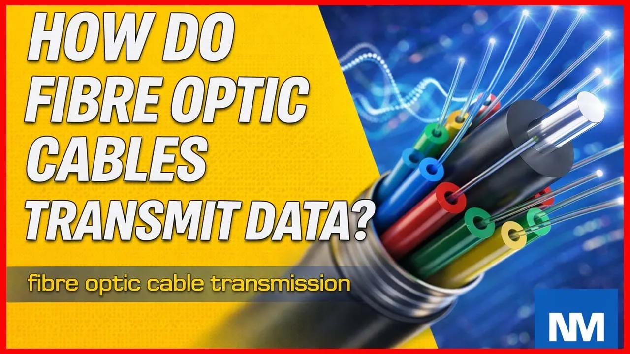 How do fiber optic cables transmit data? (fibre optic cable transmission )