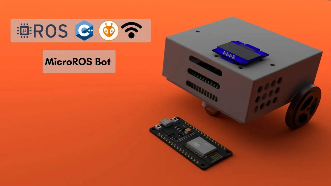 Micro-Ros robot using PlatformIO for esp32 for ROS2