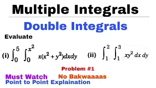 2 Double Integrals Problem Multiple Integrals Complete Concept