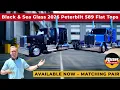 MATCHING PAIR - Black Sea Glass 2026 Peterbilt 589 Flat Tops