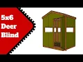 5x6 Deer Blind Plans