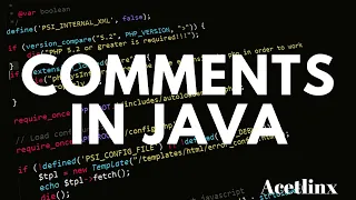 Comments in Java Java Basics - AP Computer Science A MasterClass