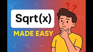 Leetcode 69 Sqrt x Easy Linear Search Explanation for Beginners
