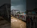Lagu Moment the Bridge Almost Swept Away by Heavy Floods! #viral #shorts