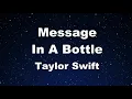 Download Lagu Karaoke♬ Message In A Bottle (Taylor's Version) (From The Vault) - Taylor Swift 【No Guide Melody】